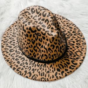 Camel Leopard Panama Hat